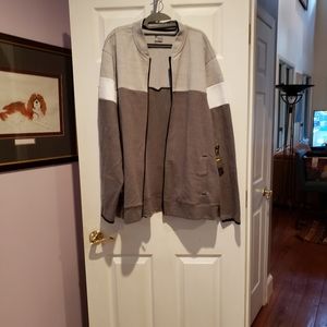 Old Navy Active Go Dry zip up  Jacket  size XXL Dark n light Gray